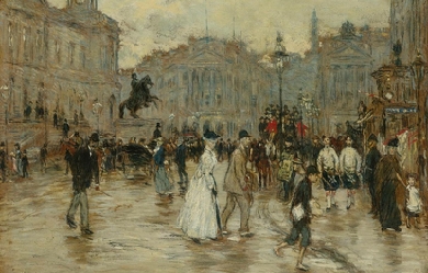 Princes Street, Edinburgh, by Jean-François Raffaëlli