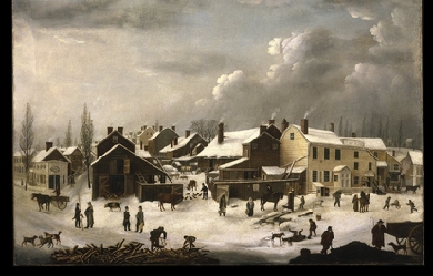 Winter Scene in Brooklyn, by Francis Guy