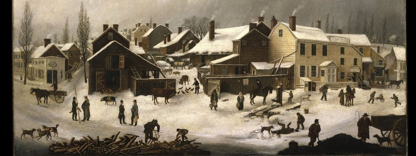 Winter Scene in Brooklyn, by Francis Guy