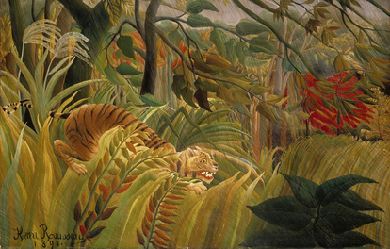 Tiger in a Tropical Storm, by Henri Rousseau