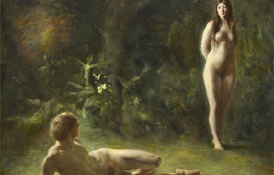 Adam and Eve, by Julius Paulsen