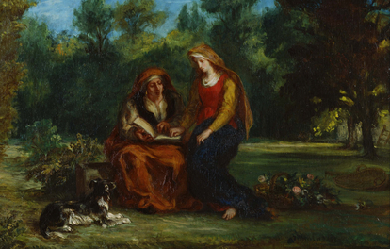 The Education of the Virgin, by Eugène Delacroix