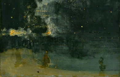 Nocturne in Black and Gold, by James McNeill Whistler