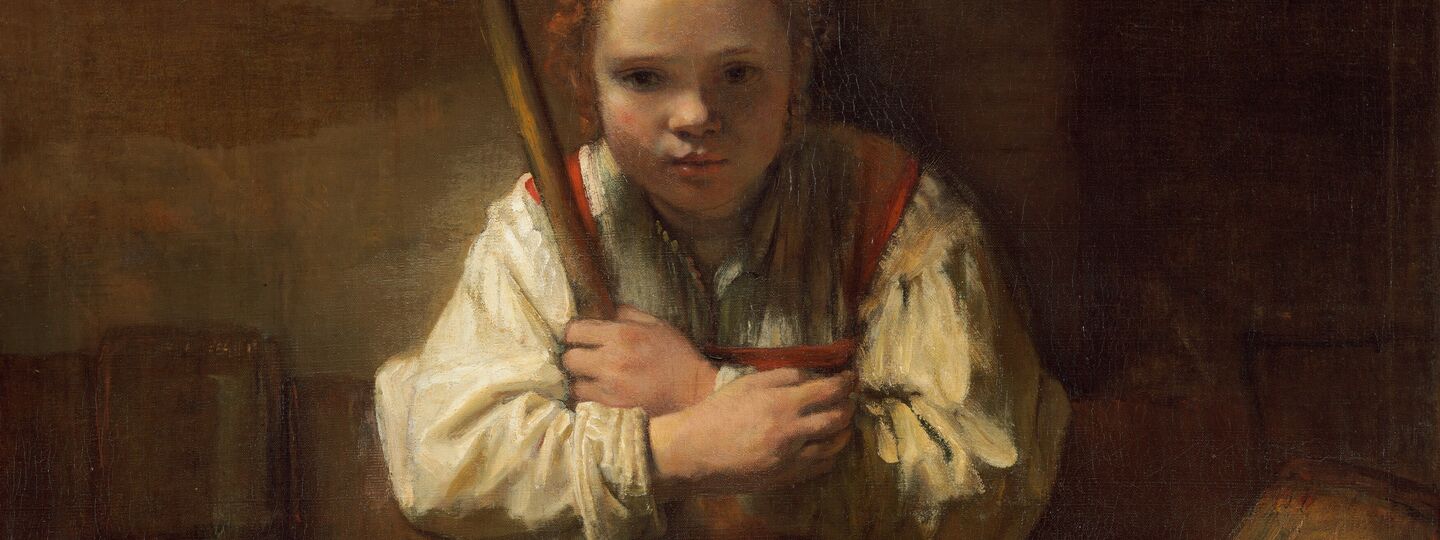 A Girl with a Broom, by Rembrandt