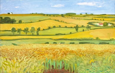 Woldgate Vista, 27 July 2005, by David Hockney