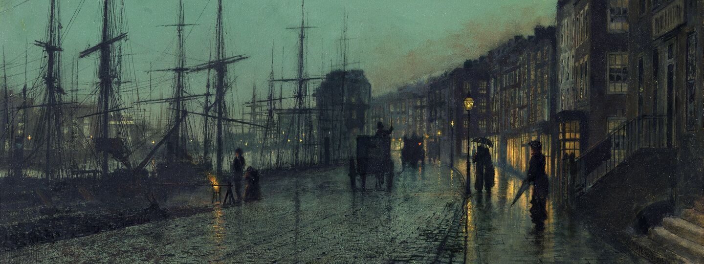 Shipping on the Clyde, by John Atkinson Grimshaw