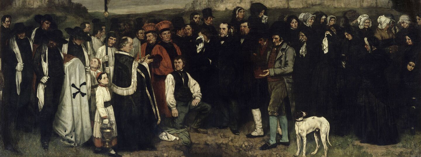 A Burial at Ornans, by Gustave Courbet