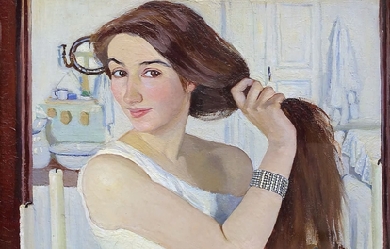 Self-portrait, by Zinaida Serebriakova: