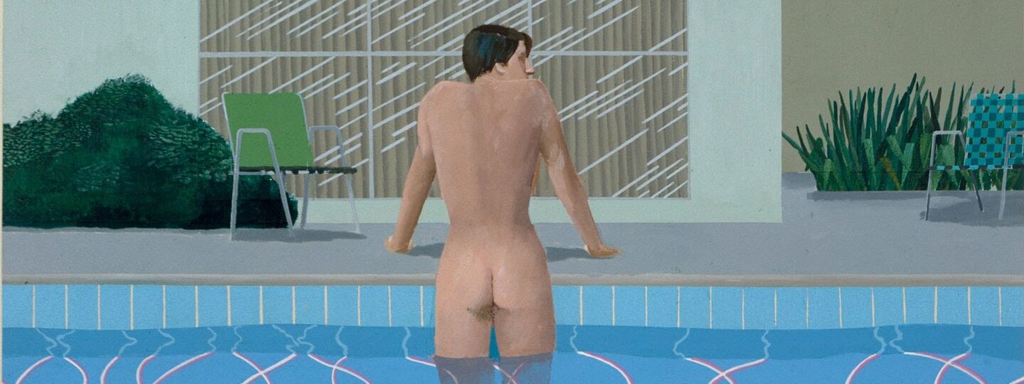 Peter Getting Out of Nick's Pool, by David Hockney