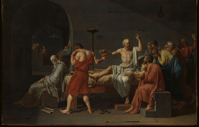 The Death of Socrates, by Jacques-Louis David