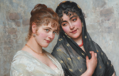 Two Venetian Women, by Eugene de Blaas