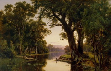 A billabong of the Goulburn, Victoria, by Henry James Johnstone