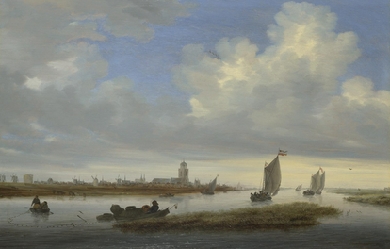 View of Deventer Seen from the North-West, by Salomon van Ruysdael