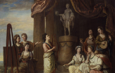 Portraits in the Characters of the Muses in the Temple of Apollo, by Richard Samuel