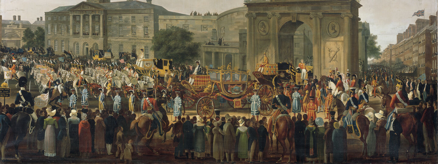 George IV, King of England, Entering Dublin, by Joseph Mallord William Turner