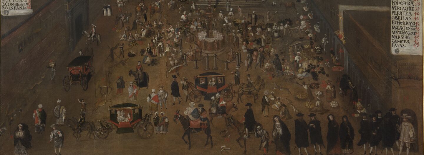 Plaza Mayor of Lima, head of the Kingdoms of Peru, by Unknown artist