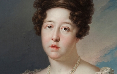 Portrait of Portuguese infanta D.ª Maria Isabel of Portugal, by Vicente López Portaña