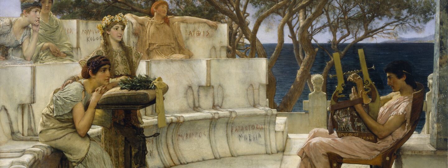 Sappho and Alcaeus, by Lawrence Alma-Tadema