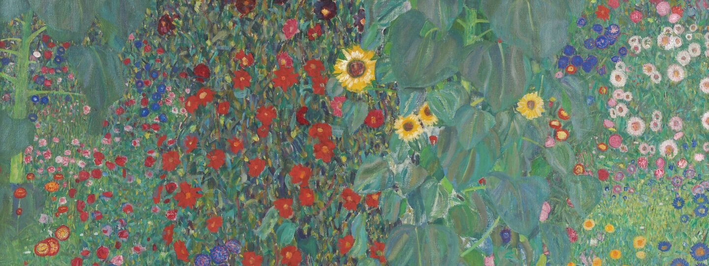 Farm Garden with Sunflowers, by Gustav Klimt