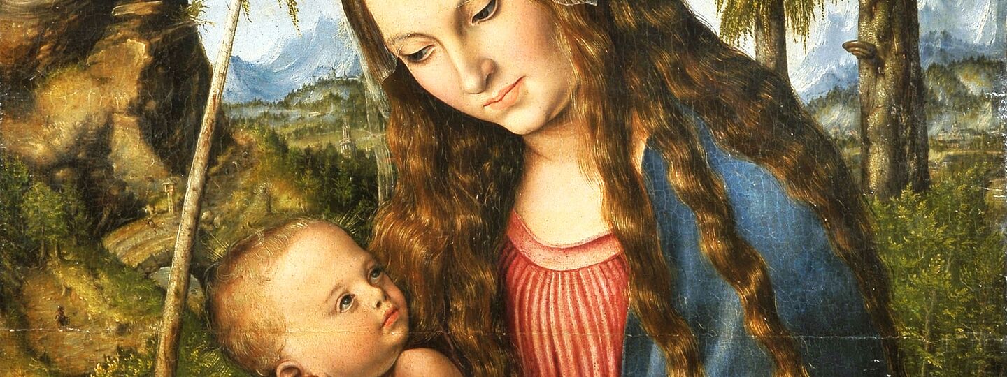 Madonna under the fir tree, by Lucas Cranach the Elder