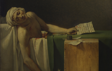 Death of Marat, by Jacques-Louis David