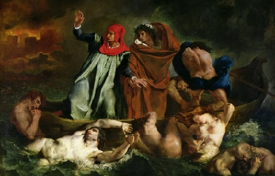 Dante and Virgil in Hell, by Eugène Delacroix