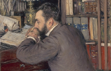 Henri Cordier, by Gustave Caillebotte