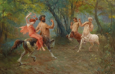 Feast of Centaurs, by Eduardo Ettore Forti