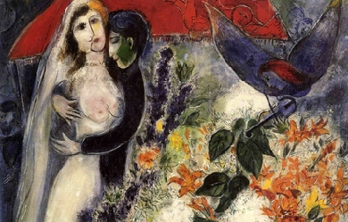 The Bride under the Canopy, by Marc Chagall