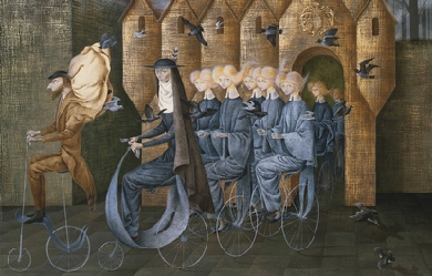 Towards the tower, by Remedios Varo