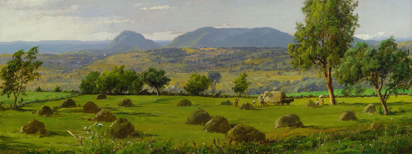 Mounts Adam and Eve – Haymaking, by Jasper Francis Cropsey