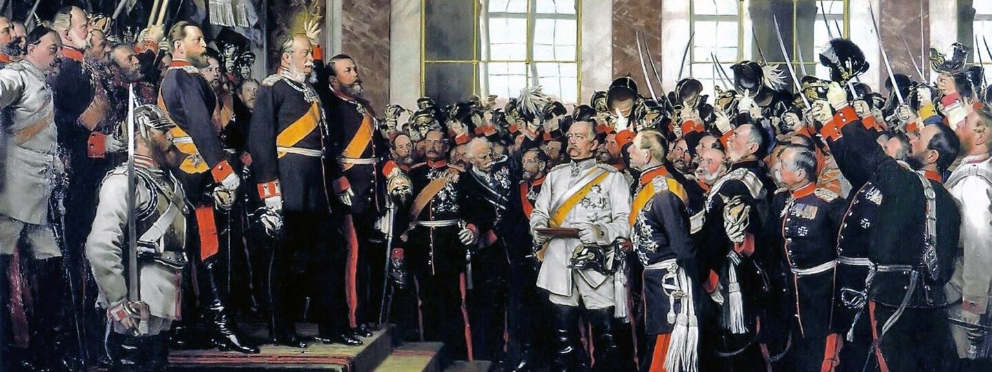 The proclamation of the German Empire, by Anton von Werner