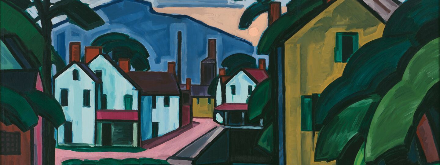 Old Canal Port, by Oscar Bluemner