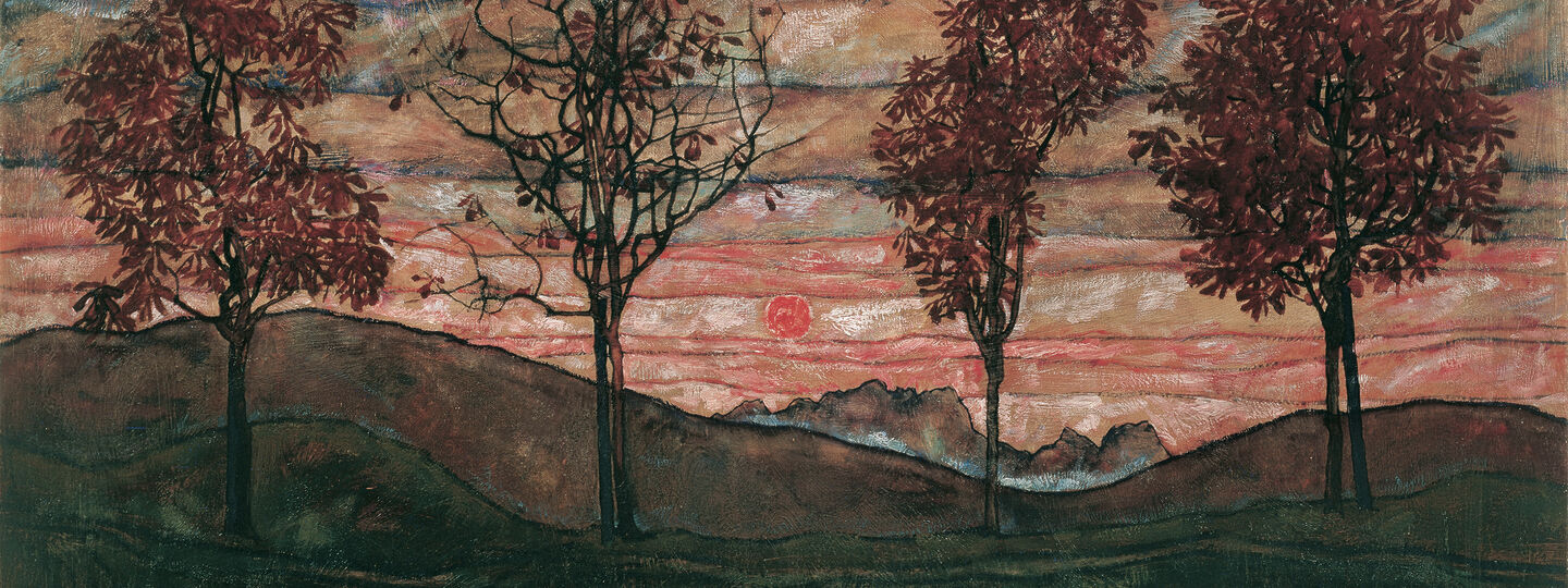 Four Trees, by Egon Schiele