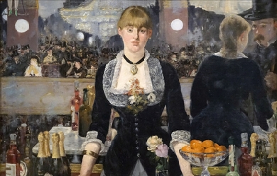 A bar in the Folies-Bergère, by Édouard Manet