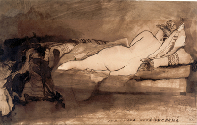 Sleeping Nude, by Victor Hugo