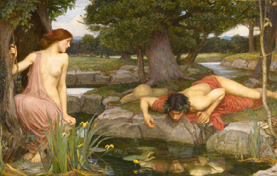 Echo and Narcissus, by John William Waterhouse