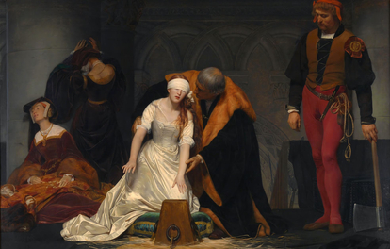 The execution of Lady Jane Gray, by Paul Delaroche