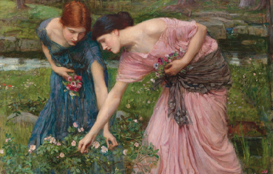 Gather Ye Rosebuds While Ye May, by John William Waterhouse