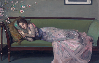 The Green Sofa, by Sir John Lavery