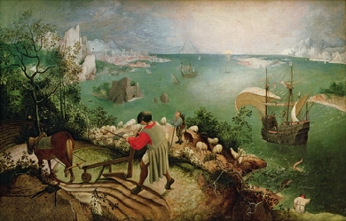 Landscape with the Fall of Icarus, by Pieter Brueghel el Viejo