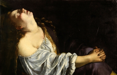 Mary Magdalene in Ecstasy, by Artemisia Gentileschi