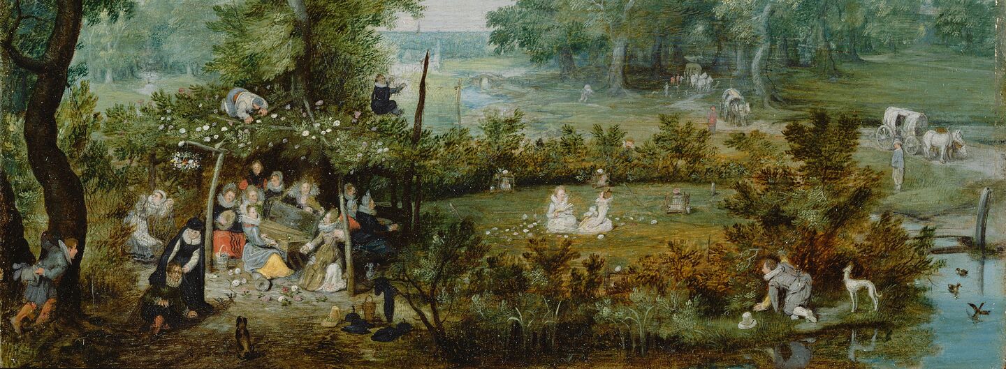 A Merry Company in an Arbor, by Adriaen van de Venne