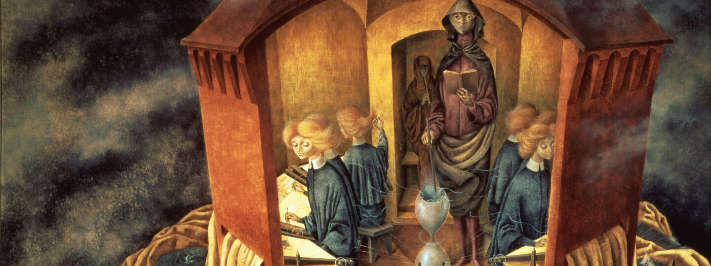 Embroidering the earth's mantle, by Remedios Varo