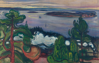 Train Smoke, by Edvard Munch