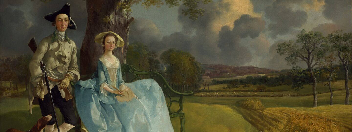 Mr. and Mrs. Andrews, by Thomas Gainsborough