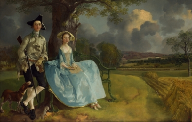 Mr. and Mrs. Andrews, by Thomas Gainsborough