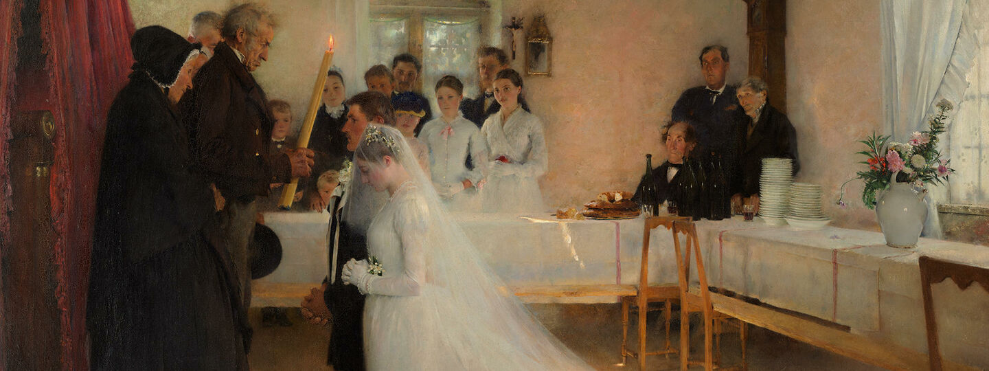 Blessing of the Young Couple Before Marriage, by Pascal Dagnan-Bouveret