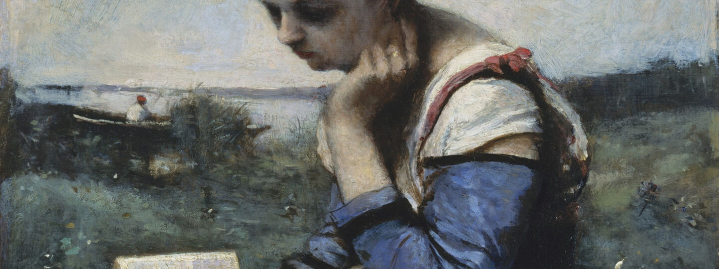 A Woman Reading, by Jean-Baptiste-Camille Corot