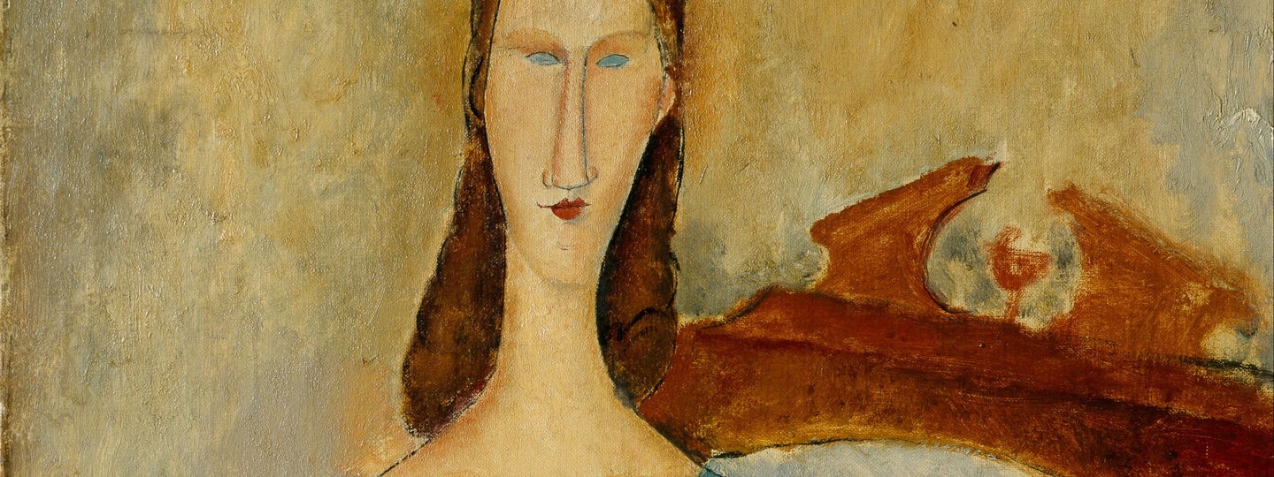 Portrait of Jeanne Hebuterne, Seated, by Amedeo Modigliani